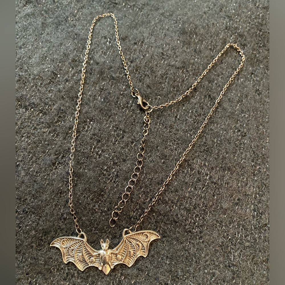 Moon Phase BAT Necklace